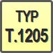 Piktogram - Typ: T.1205